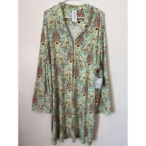 Disney Parks Beauty and the Beast Women's Plus 1X Nightgown NWT Belle Roses